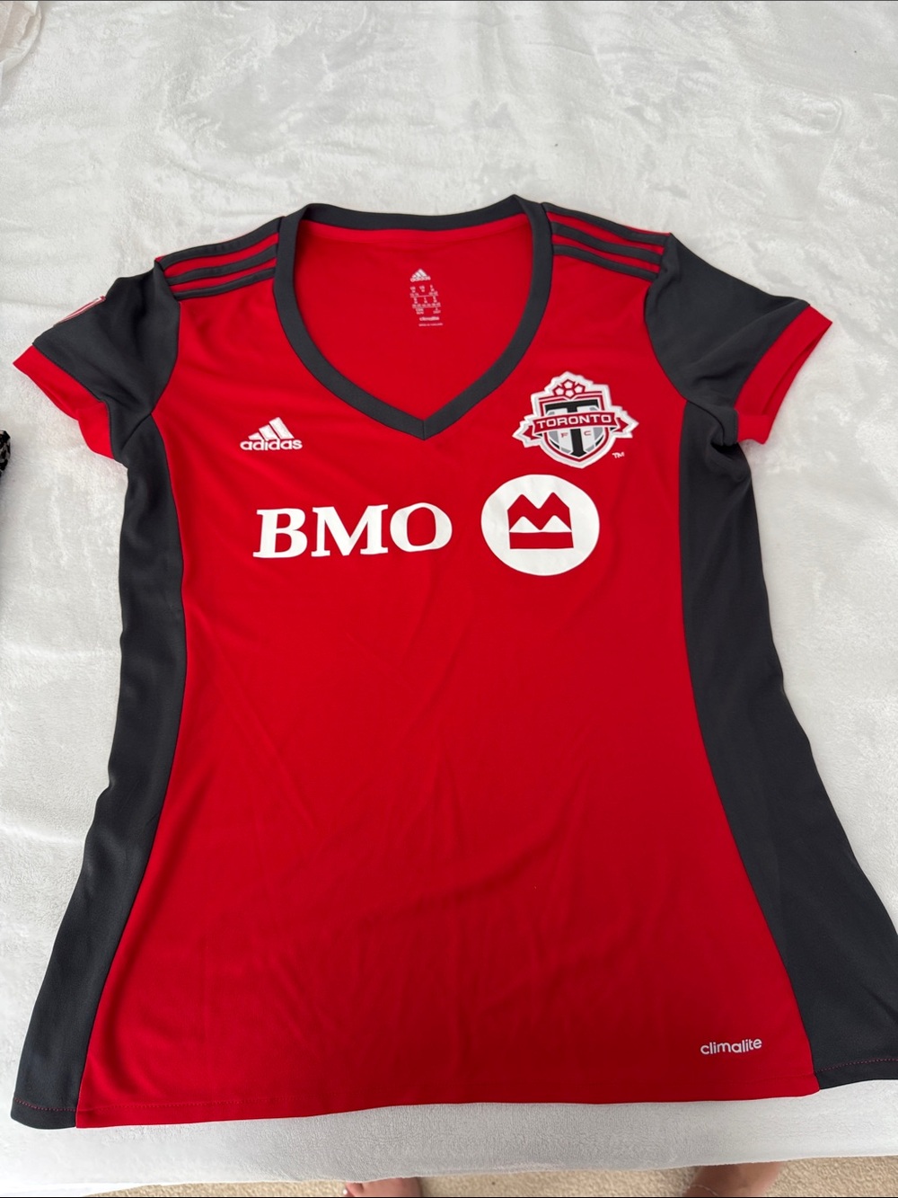 adidas Women's Red and Black Toronto FC Jersey